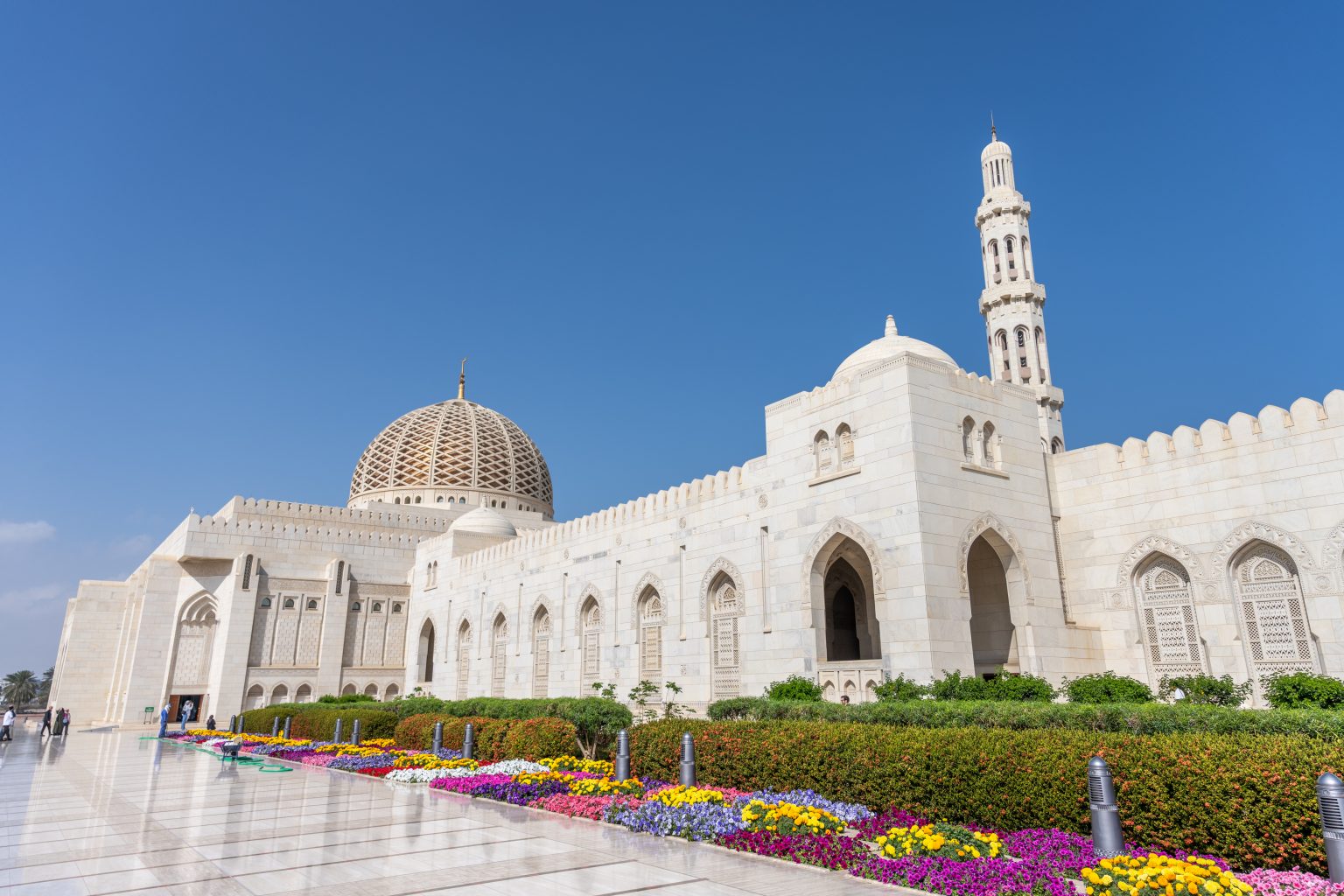 Architectural details of the Grand Mosque in Muscat
