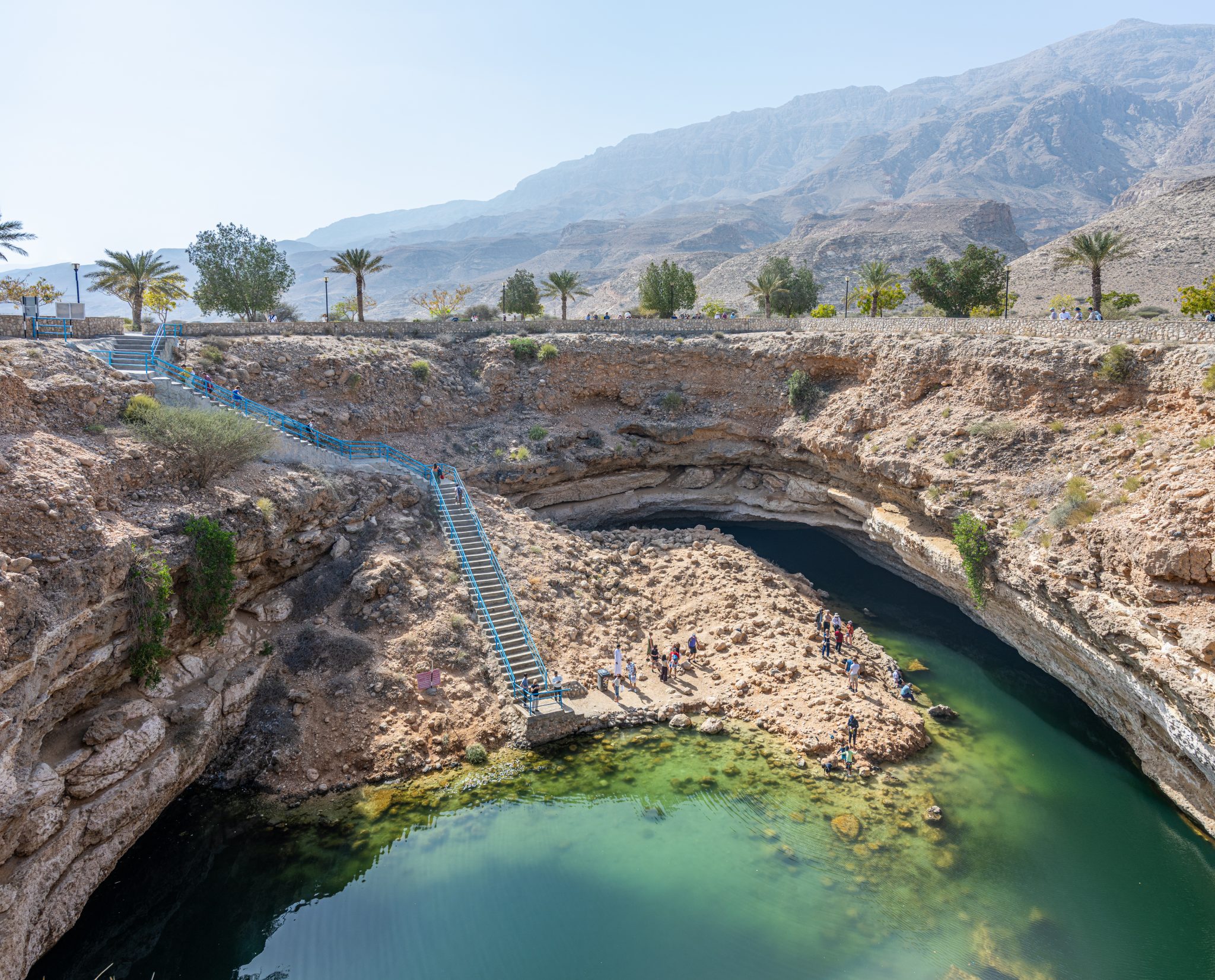 Rock formations in Wadi Shab